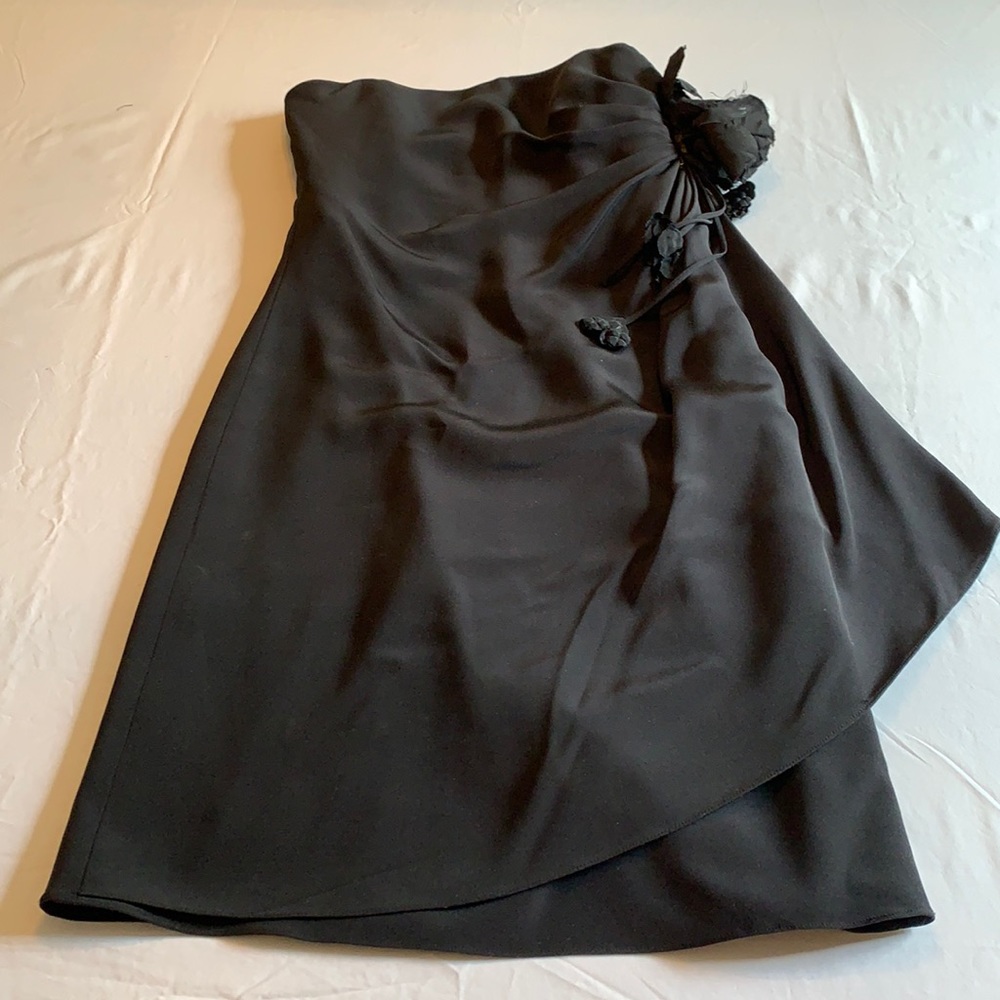 Rickie Freeman for Teri Jon Black Silk Dress - 6